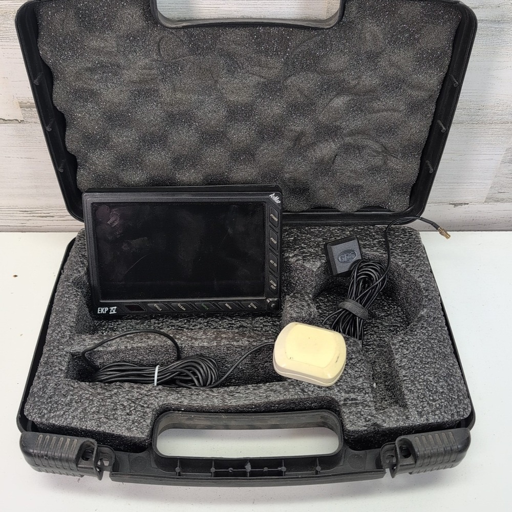 AvMap EKP IV Aviation GPS Bundle Case 2 GPS Cords Parts Repair No Display